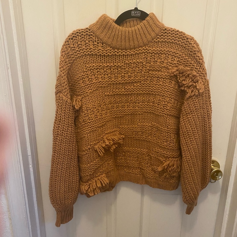 Universal Thread Cowl Neck Sweater in Warm Brown